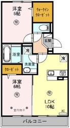 ロイジェントパークス草加手代 Cの物件間取画像